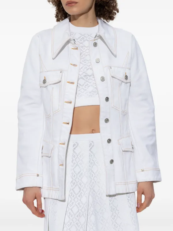 アウターその他 GIVENCHY Denim jacket White BW00QC5YB4 Givenchy Denim Jacket | White | FARFETCH
