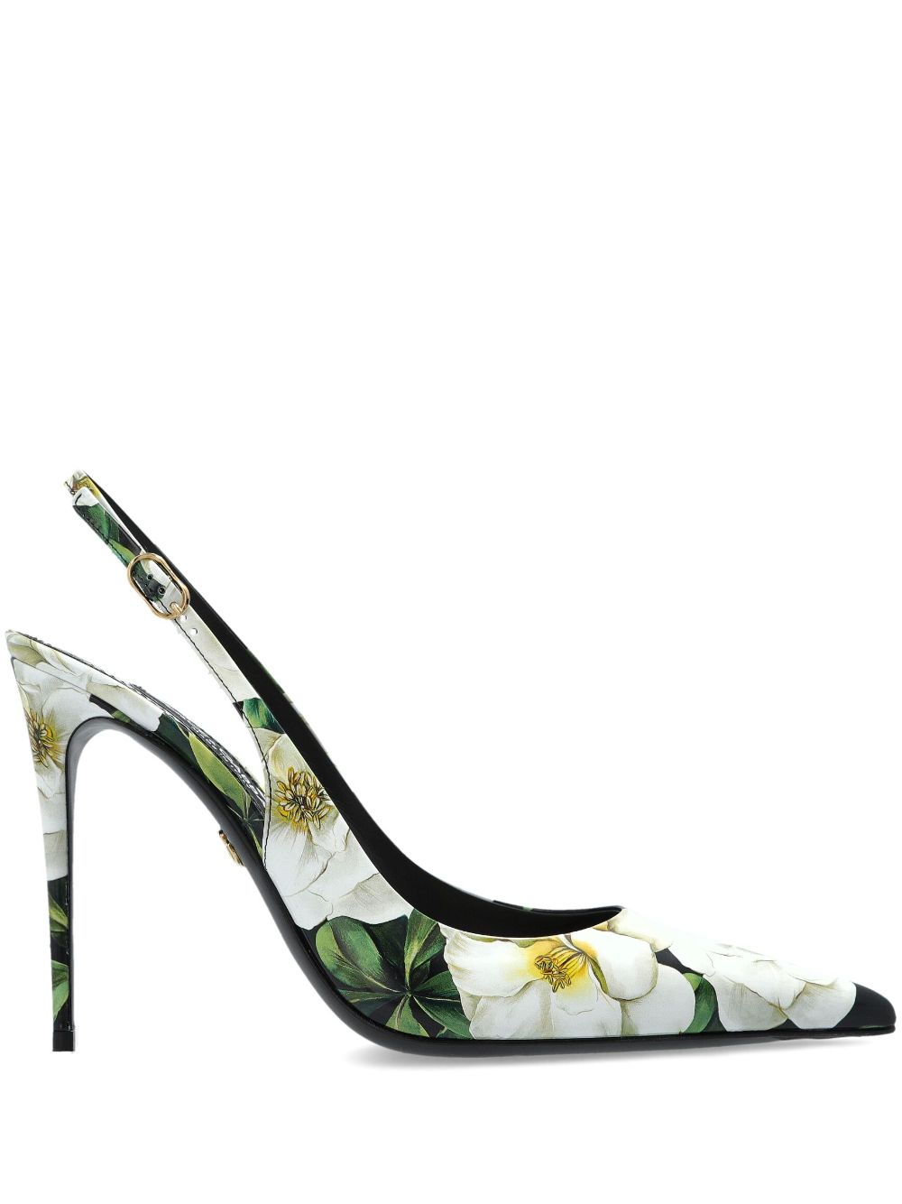 Dolce & Gabbana 120mm floral-print pumps White