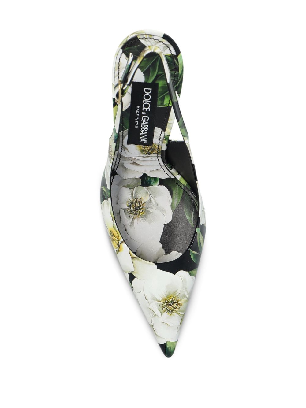 Dolce & Gabbana 120mm floral-print pumps White