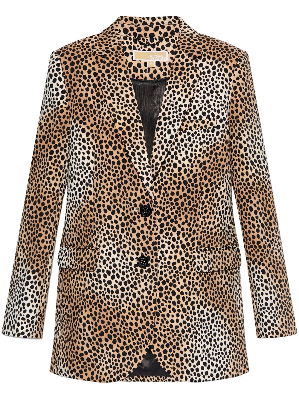 cheetah-print blazer