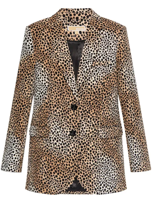 Blazer à imprimé animalier - Michael Michael Kors - Modalova