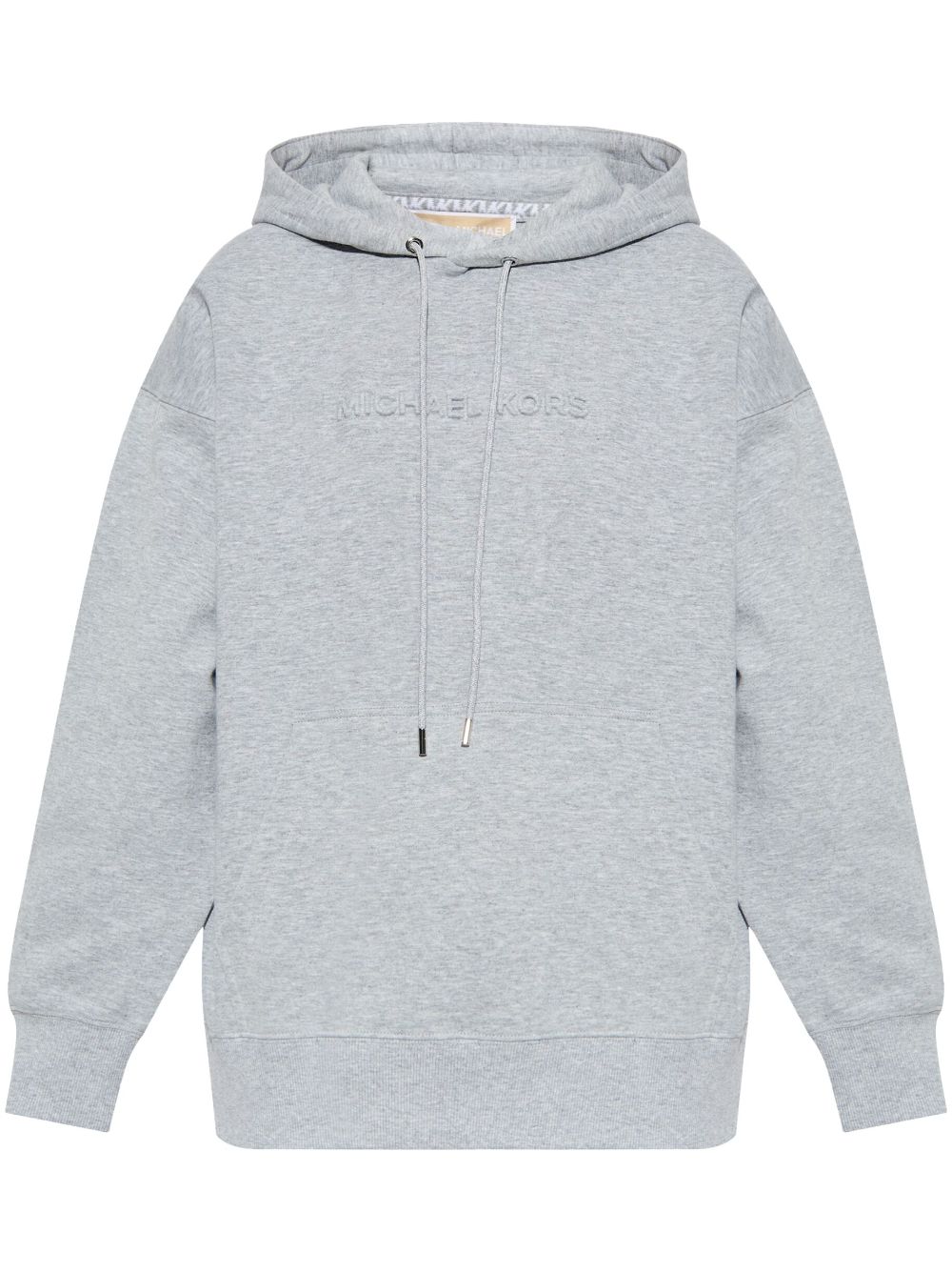 logo-embossed hoodie