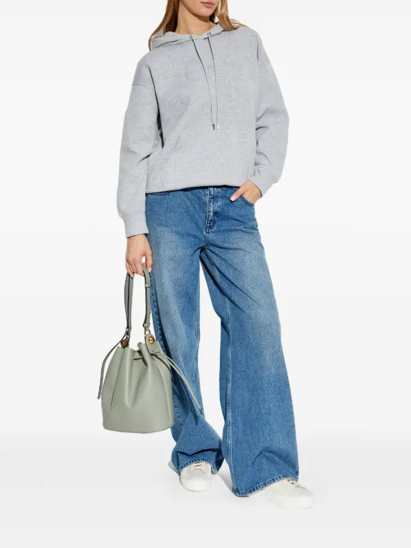 Michael Michael Kors logo-embossed Hoodie | Grey | FARFETCH