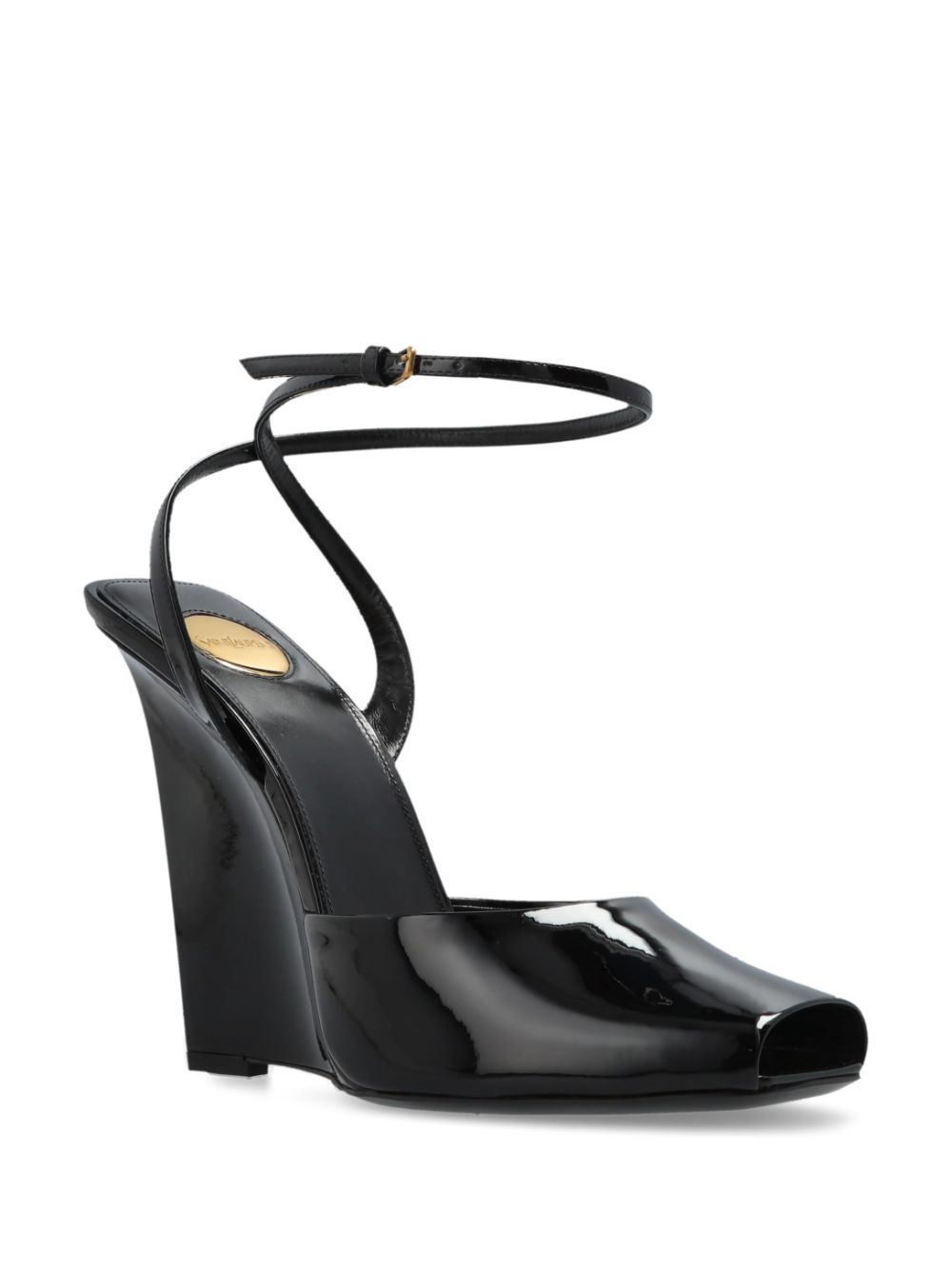 Saint Laurent 110mm La Scandale sandals - Zwart