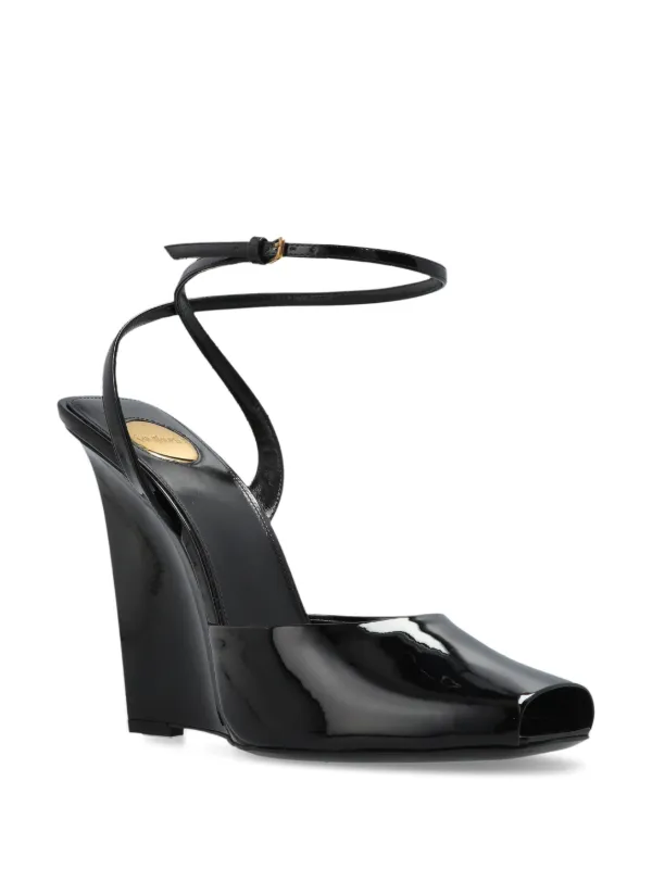 Saint Laurent 110mm La Scandale Sandals | Black | FARFETCH