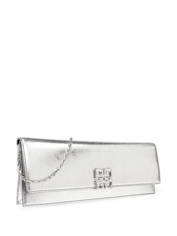 【関税＆送料込み】Givenchy Clutches Givenchy 4G Liquid Clutch Bag in Box Leather | Saks Fifth Avenue