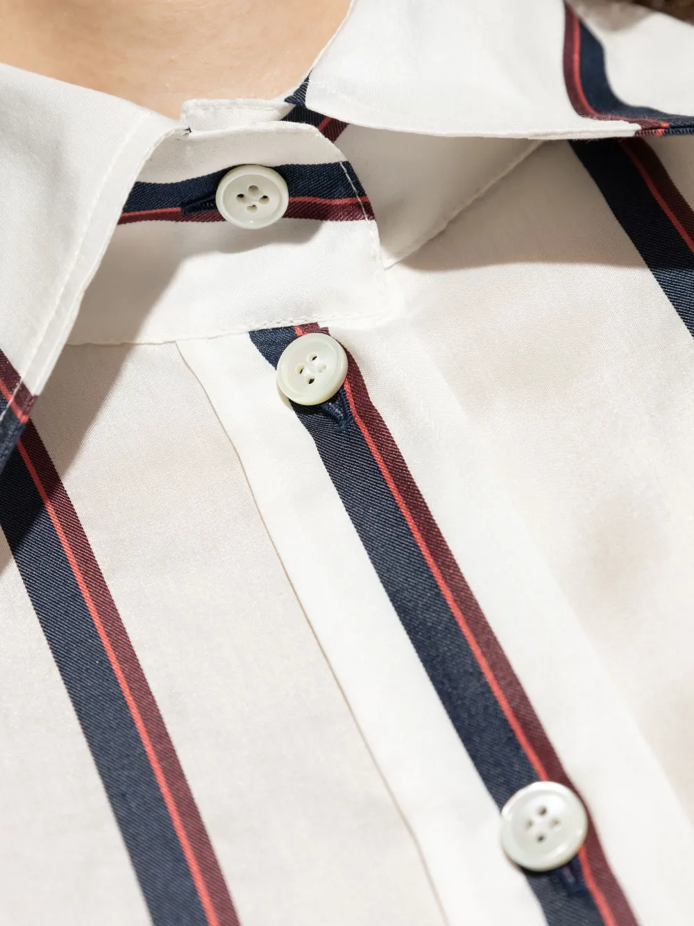 Alexander McQueen Gestreept blouse Wit