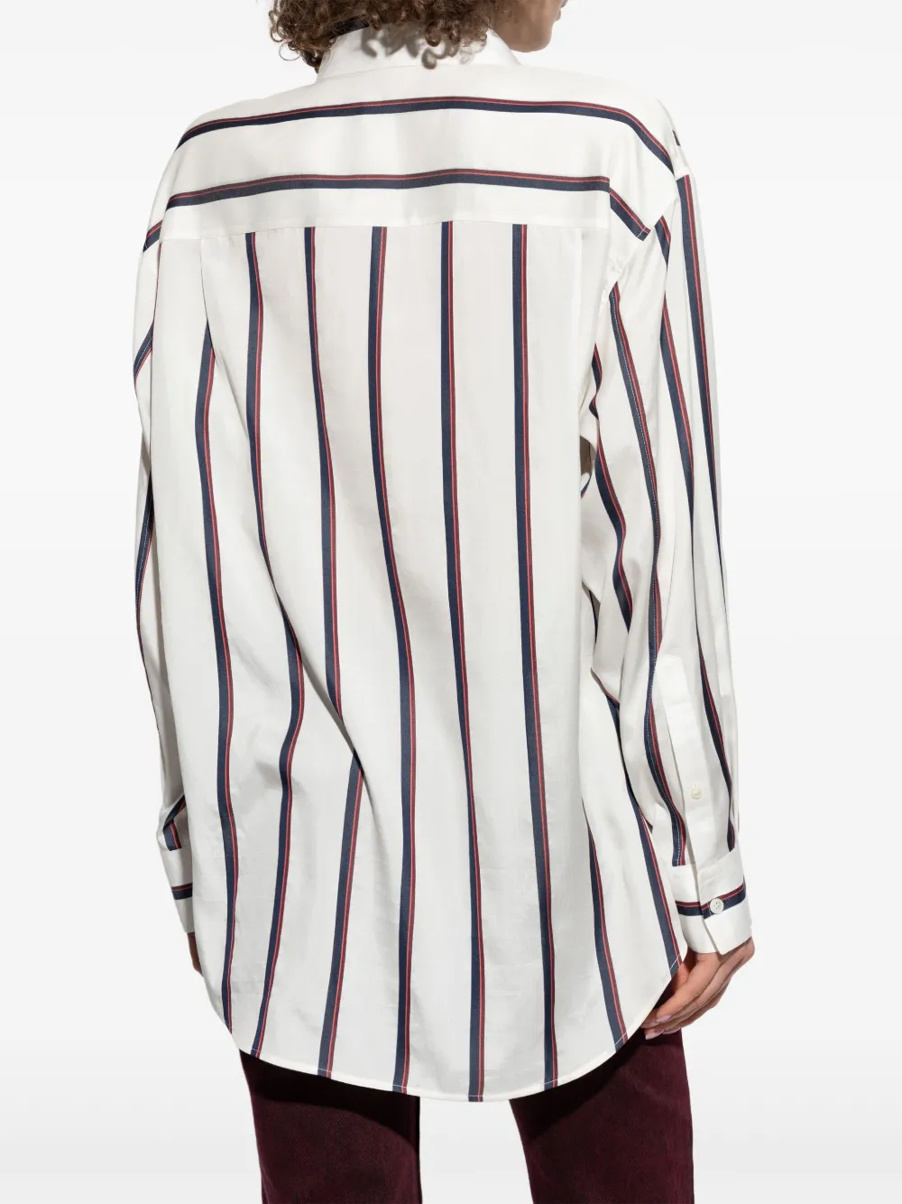 Alexander McQueen Gestreept blouse Wit