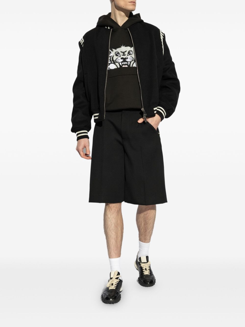 Kenzo Happy Tiger hoodie - Zwart