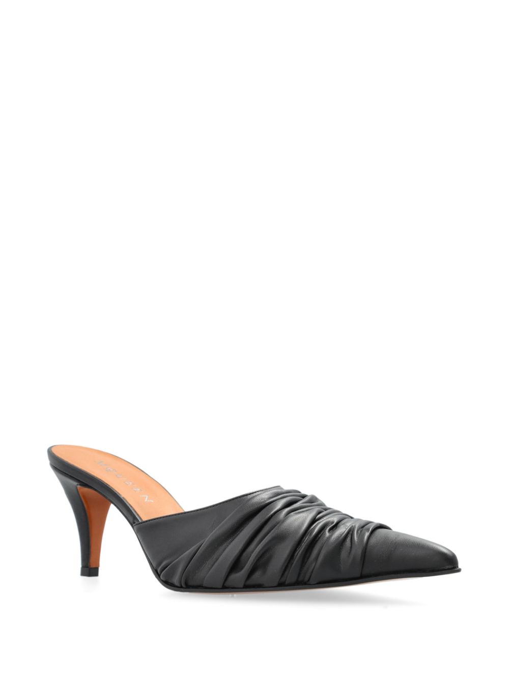 Alexander McQueen 70mm pointed mules - Zwart