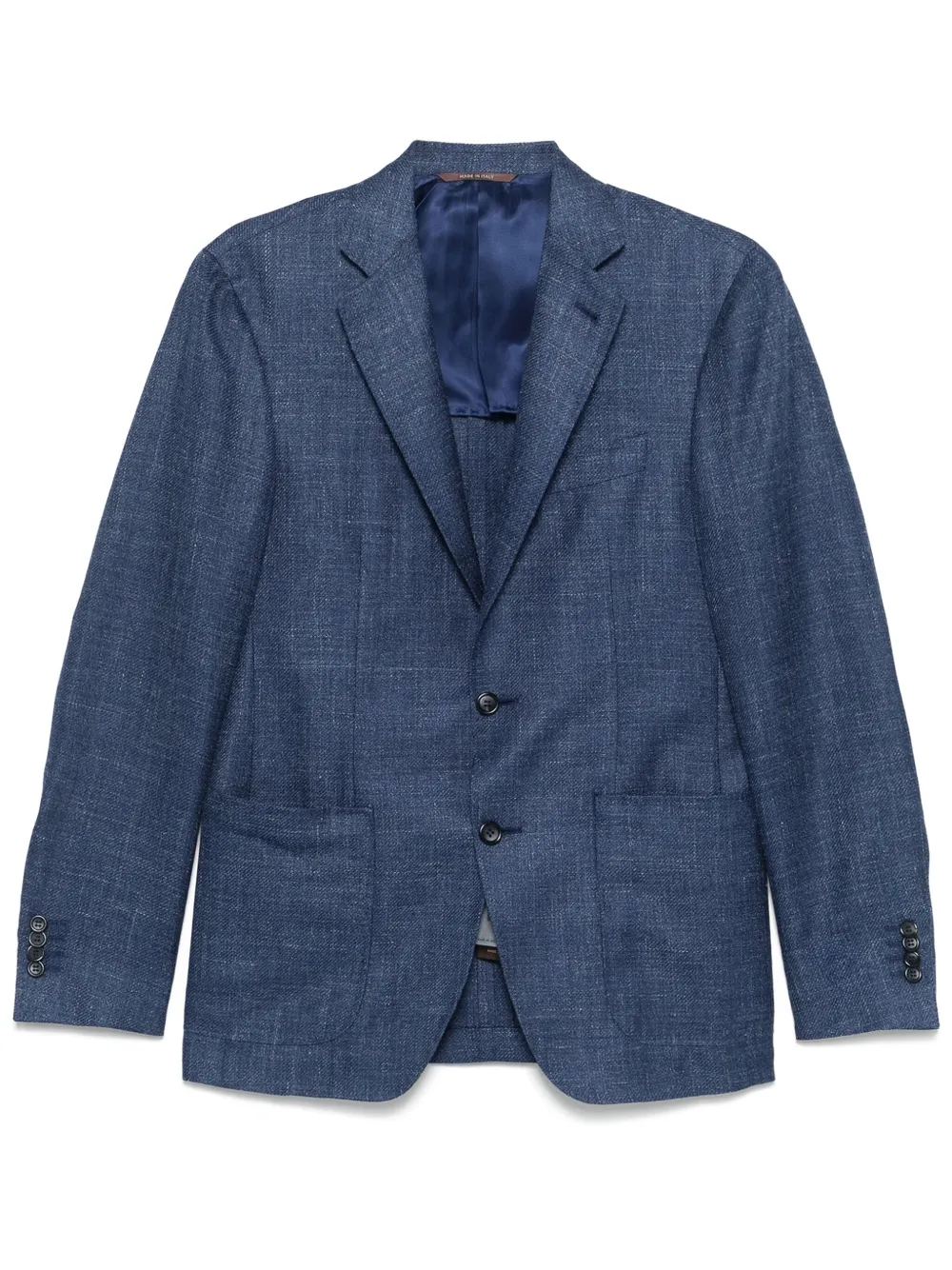 Canali Blazer met enkele rij knopen Blauw
