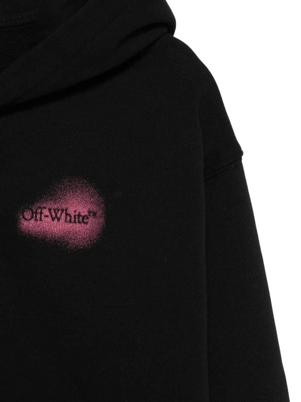 Off-White Kids Arrow Spray hoodie Zwart