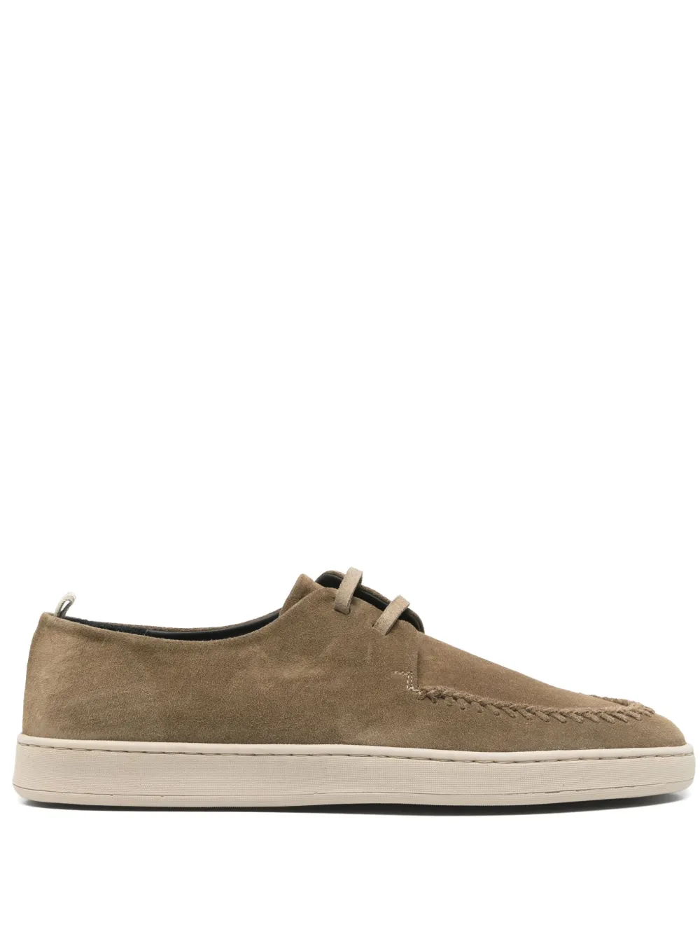 Officine Creative Herbie boat shoes Green