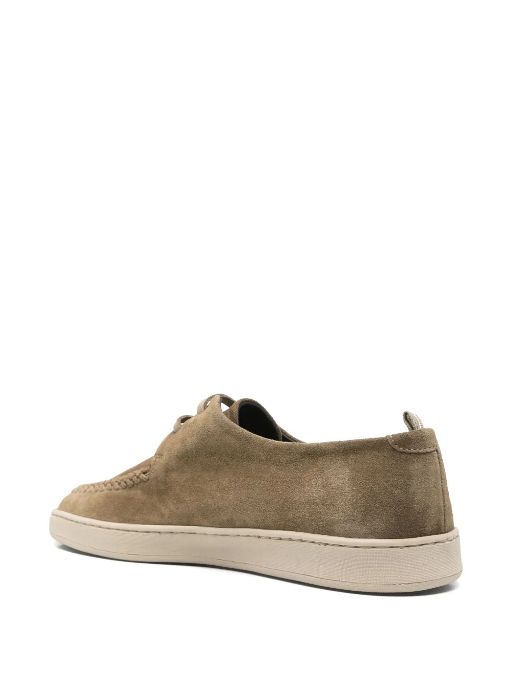 Officine Creative Herbie boat shoes Green