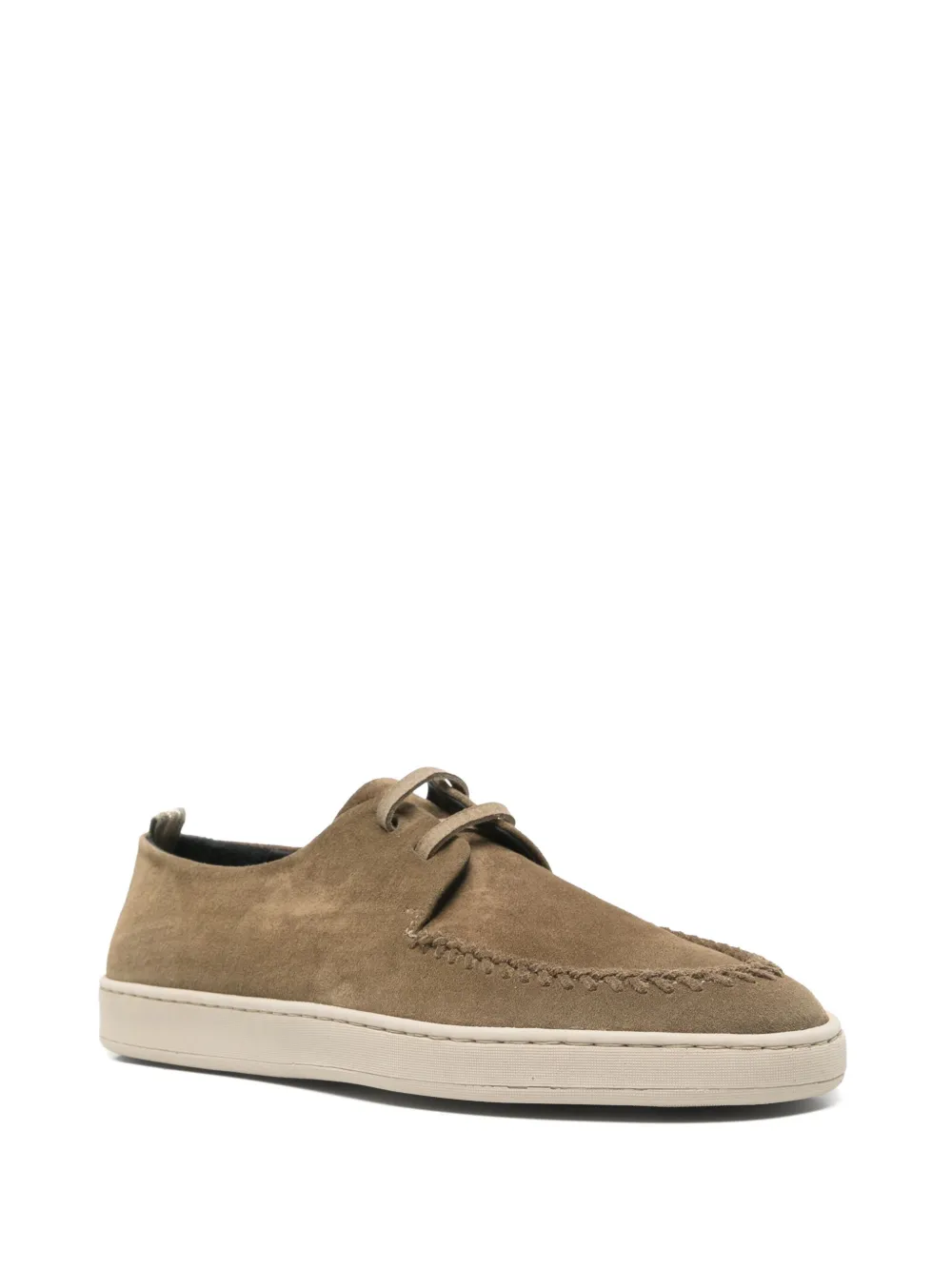 Officine Creative Herbie boat shoes Green