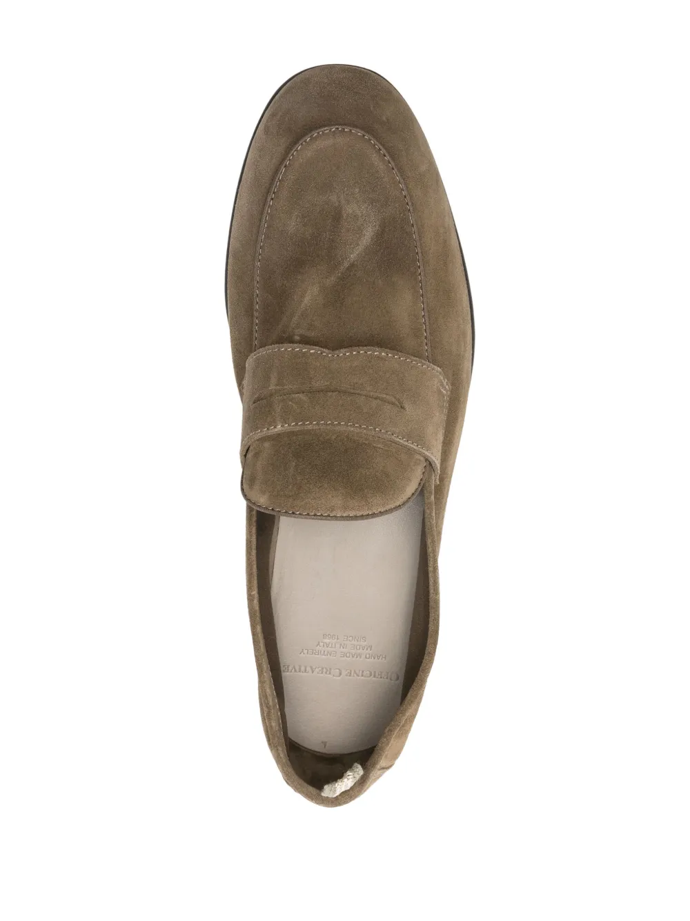 Officine Creative suede loafers Green