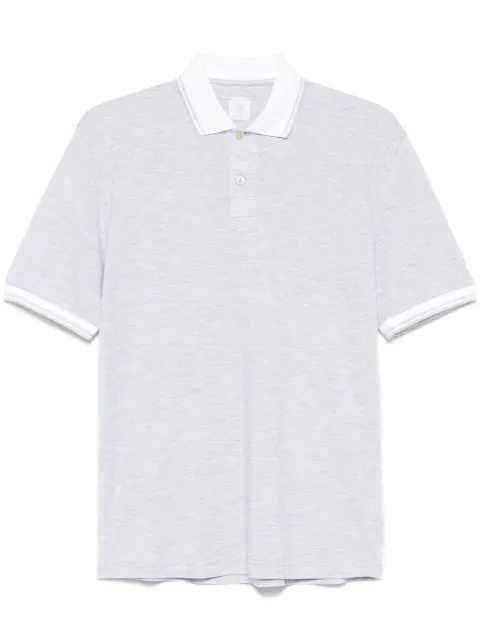 Eleventy piqué-weave polo shirt