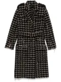 Lanvin Pre-Owned 2010s checked coat - Black