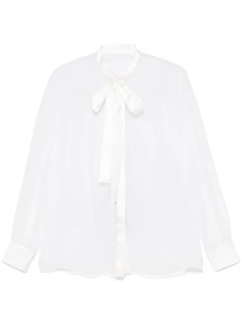 Dolce & Gabbana chiffon pussy-bow shirt