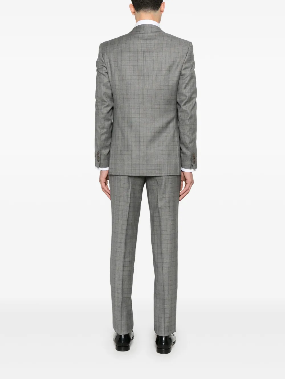  Canali Checked Suit - Grey 