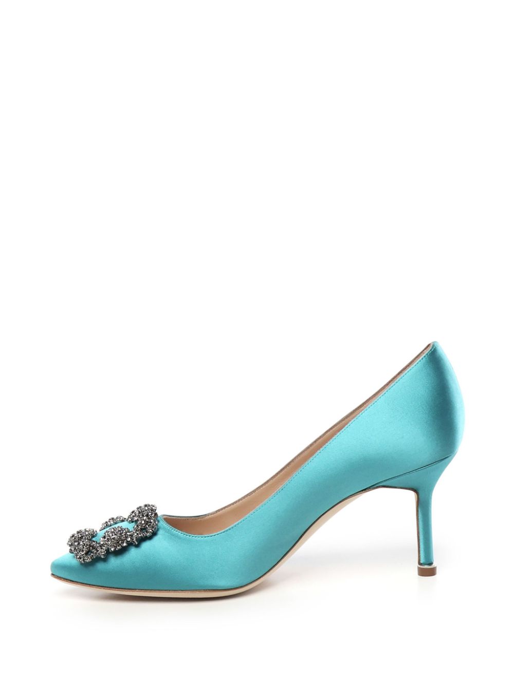 Manolo Blahnik 70 mm Hangisi pumps Blauw