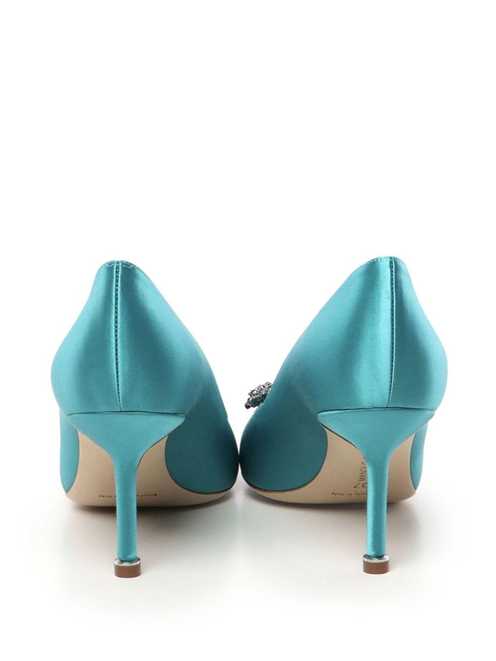 Manolo Blahnik 70 mm Hangisi pumps Blauw