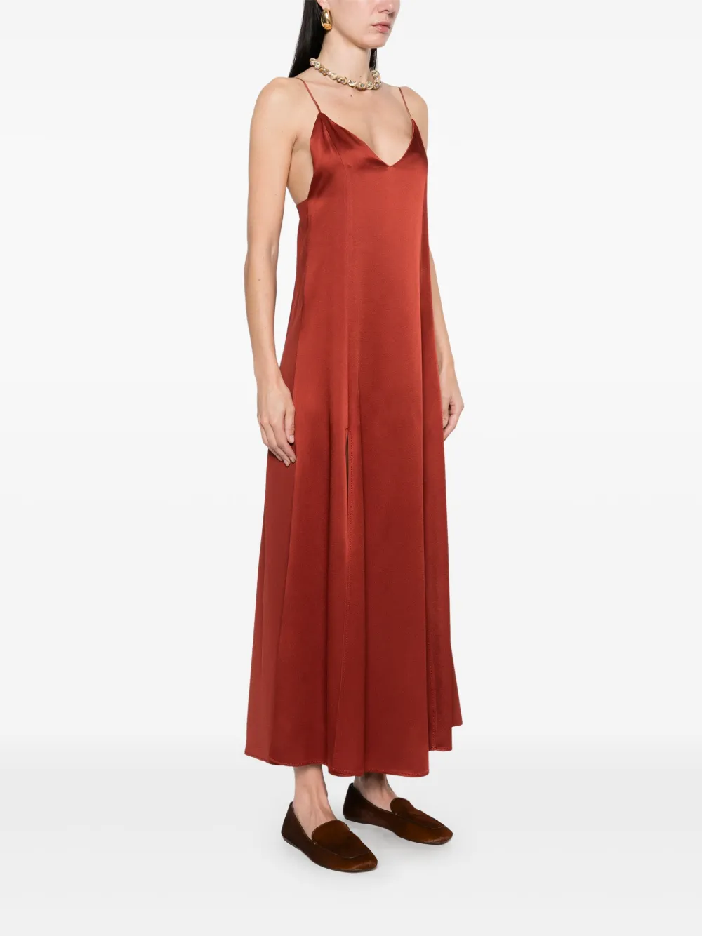 FORTE FORTE SATIN MAXI DRESS