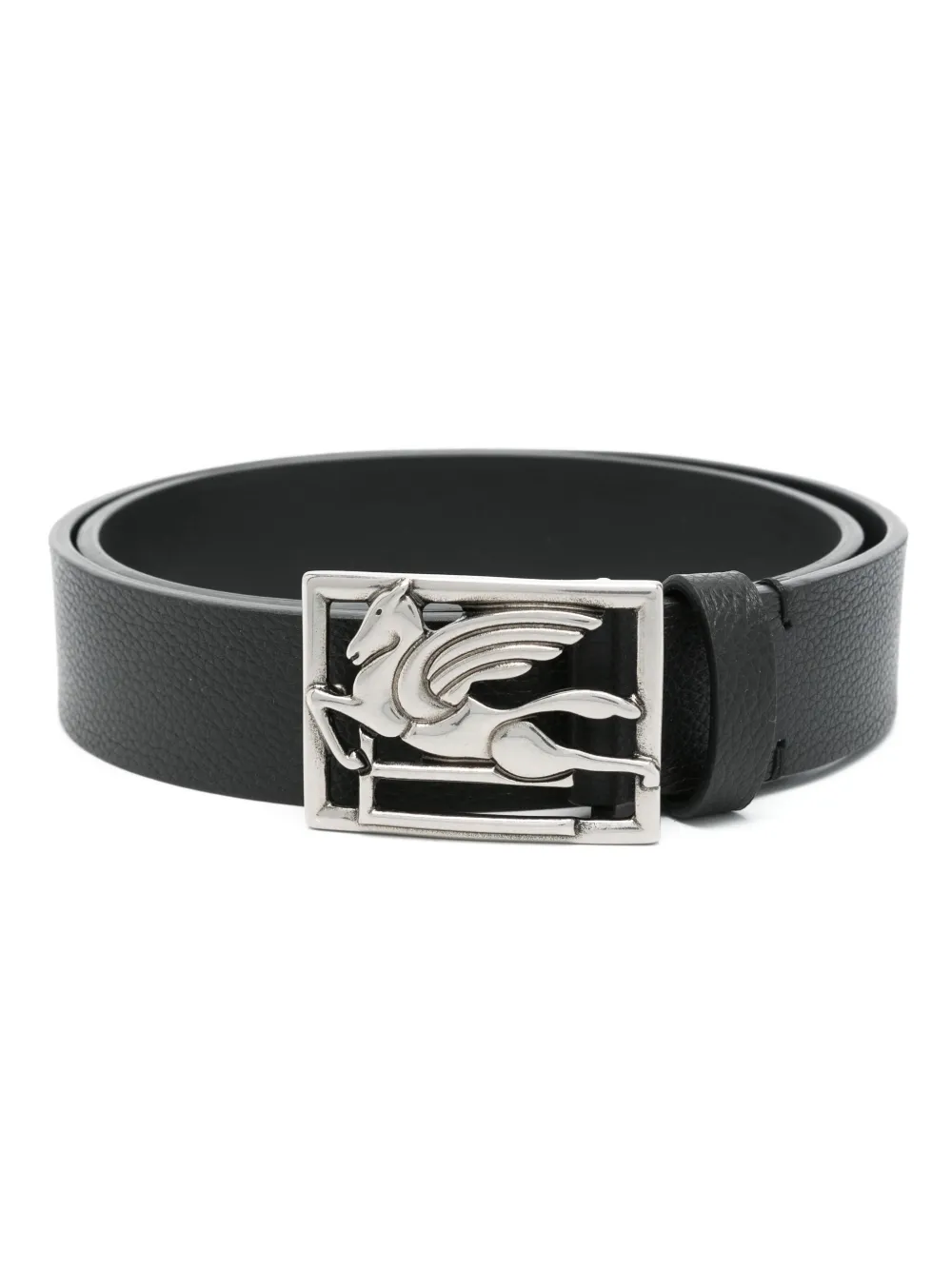 ETRO cinturón con hebilla Pegaso | negro | Image 1