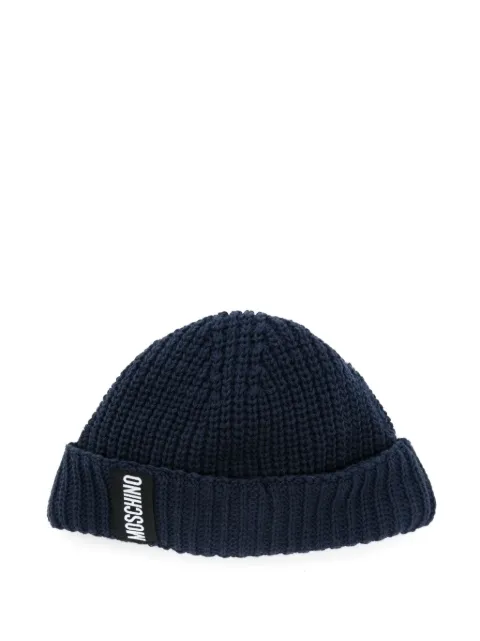Moschino gorro tejido de canalé