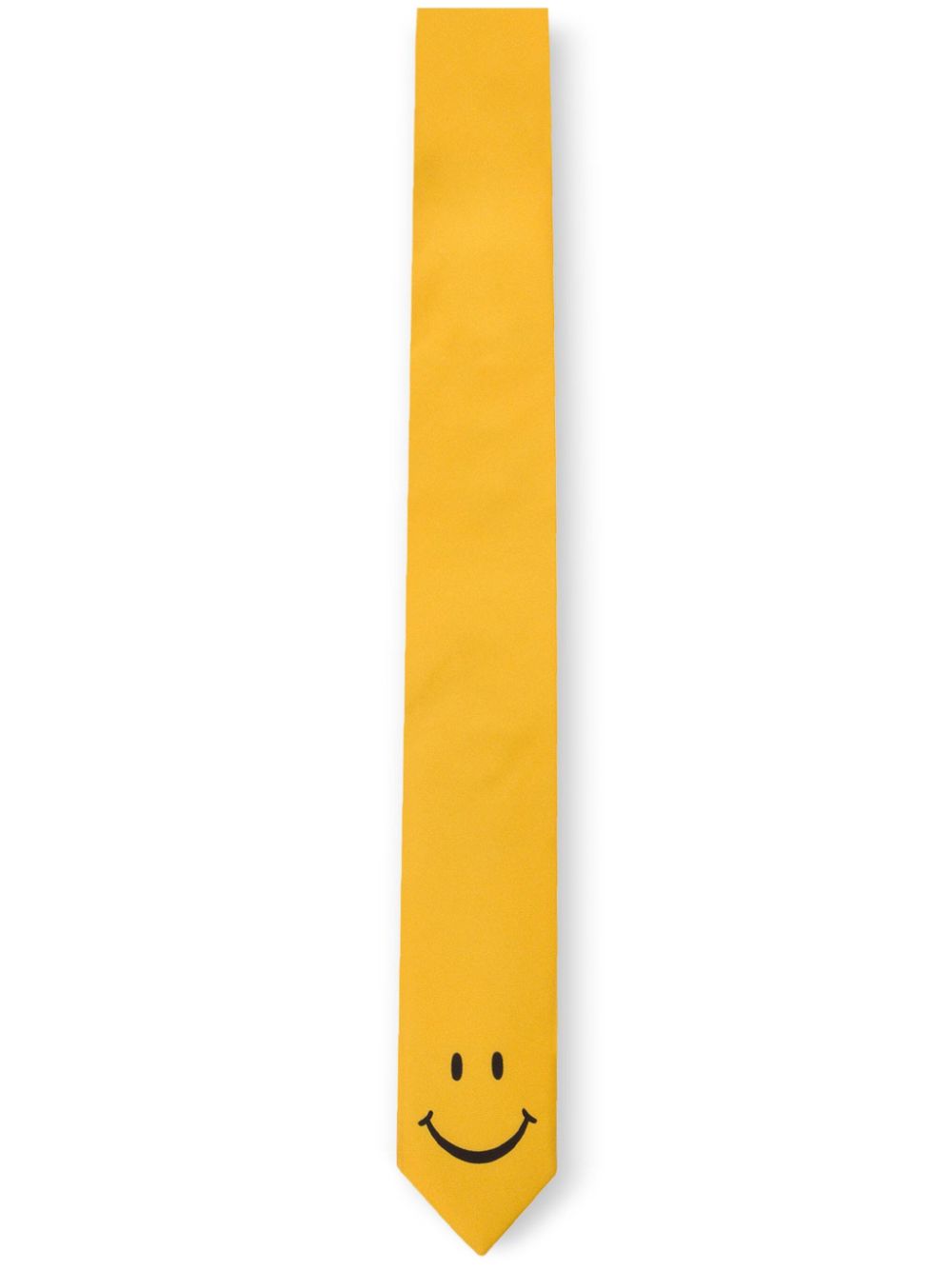 smiley face-motif tie