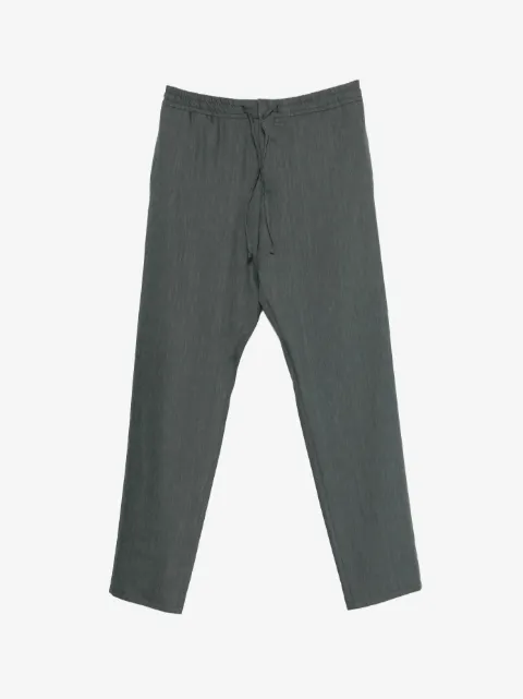Canali slub-texture trousers