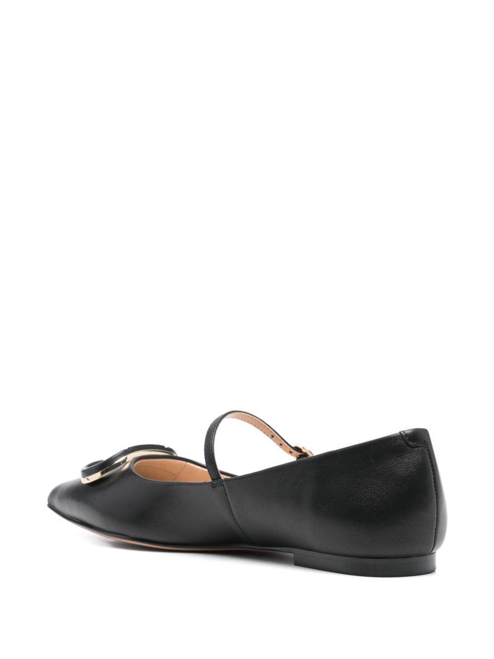 TWINSET Oval T ballerina's Zwart