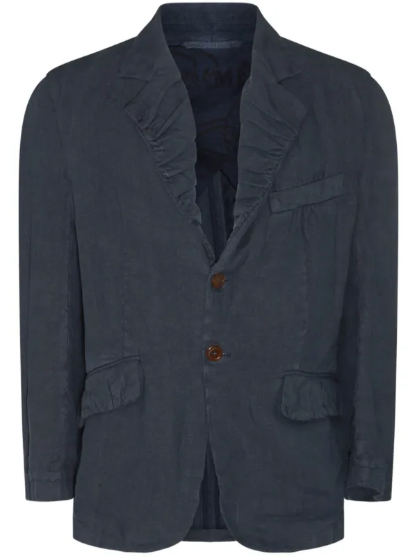 Vivienne Westwood Gathered Lapels Blazer in Blue