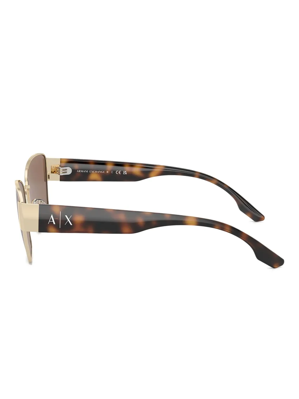 Armani Exchange Zonnebril met cat-eye montuur Goud