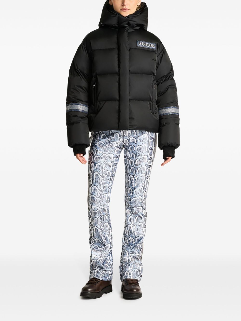 Fusalp x Swarovski Ada puffer jacket - Black