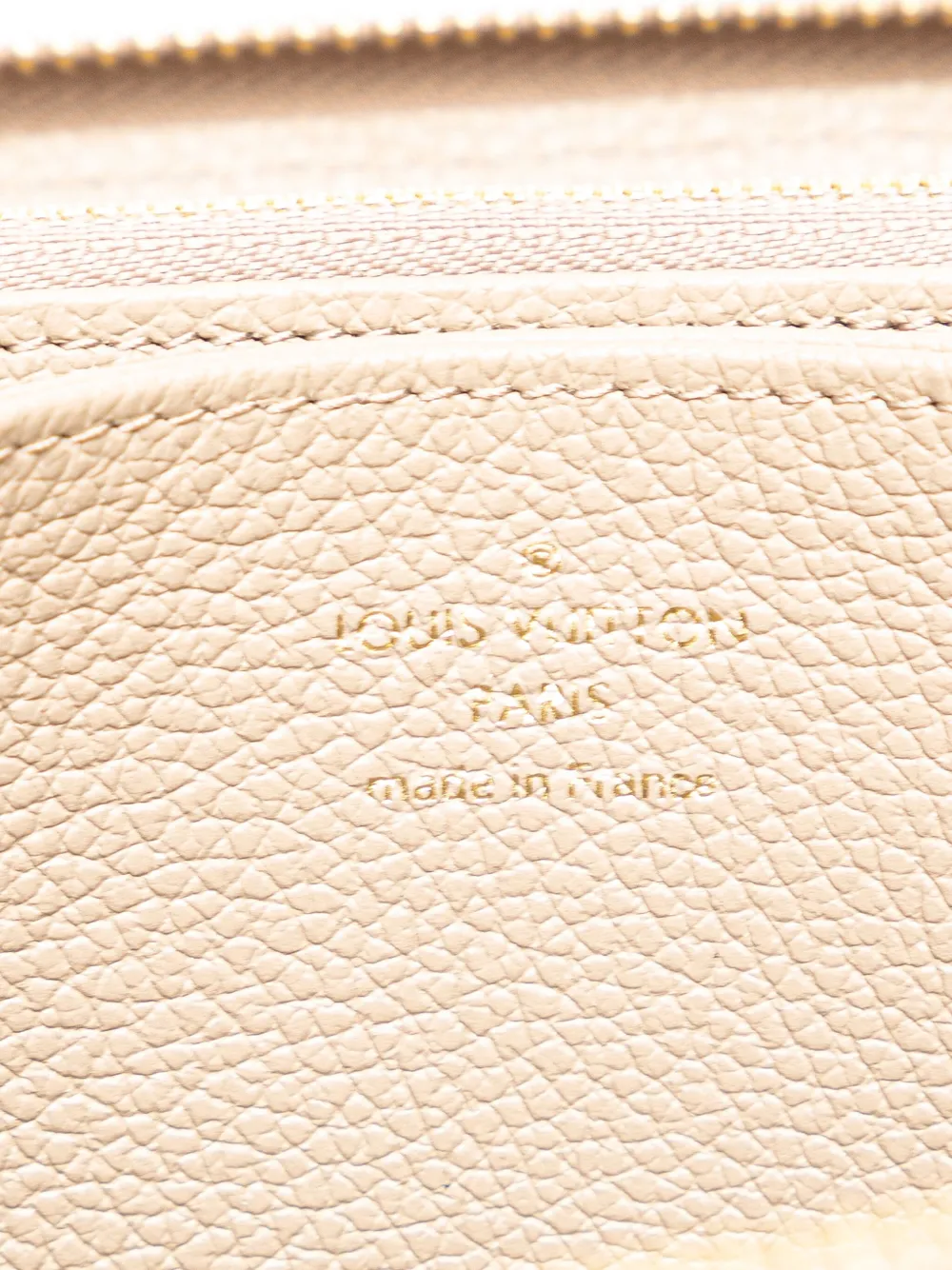 Pre-owned Louis Vuitton 2021-2024 Monogram Giant Empreinte Zippy Wallet Long Wallets In Brown