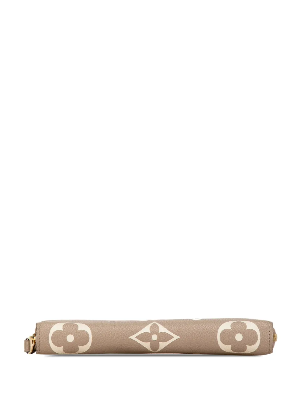 Pre-owned Louis Vuitton 2021-2024 Monogram Giant Empreinte Zippy Wallet Long Wallets In Brown
