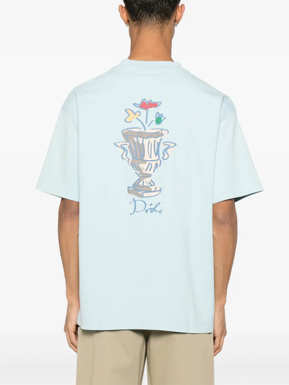 Drôle De Monsieur Vase T-shirt Blauw