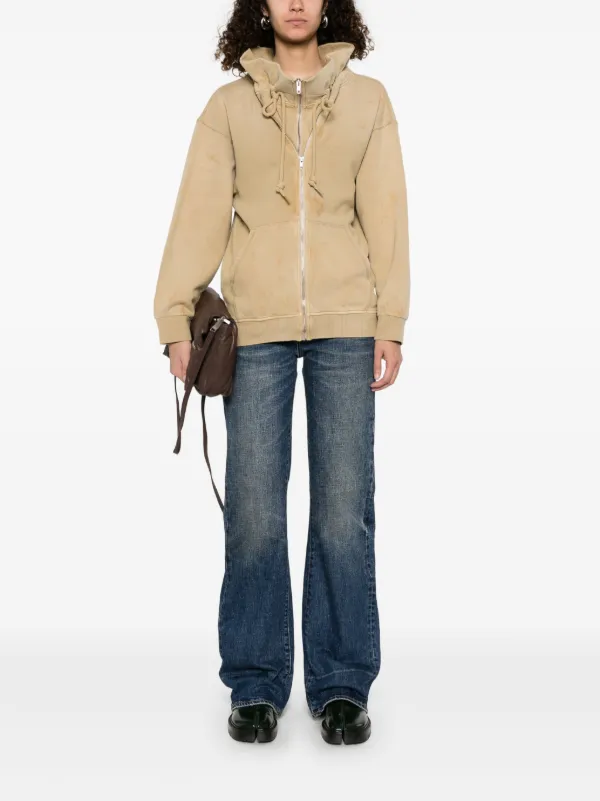 【 aperty 】韓国 wide bag R13 Paperbag Hoodie | Neutrals | FARFETCH