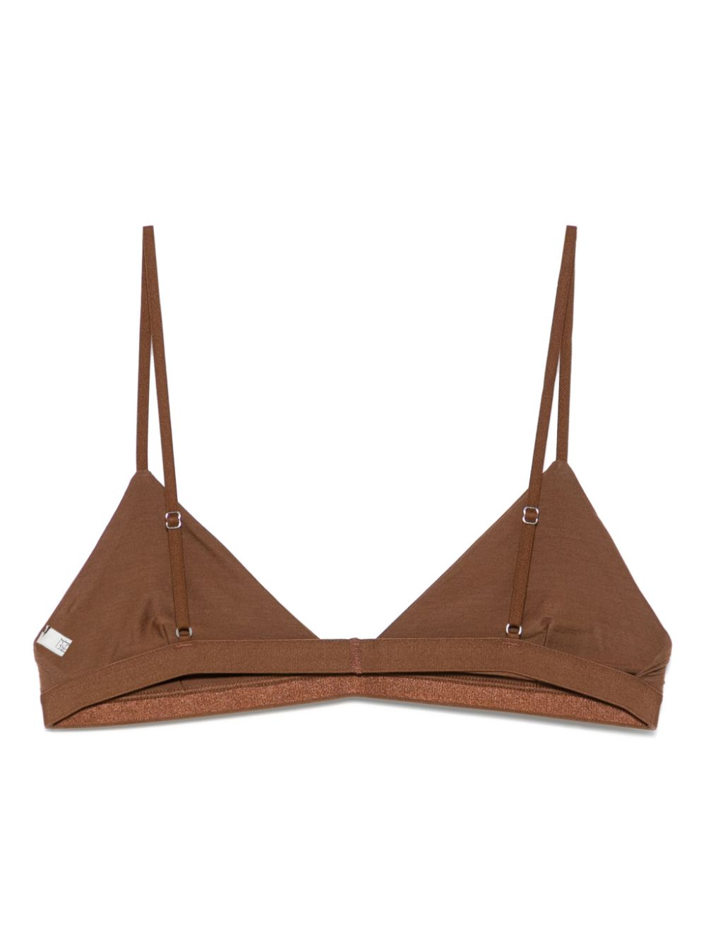 Baserange triangle-cup bra - Brown