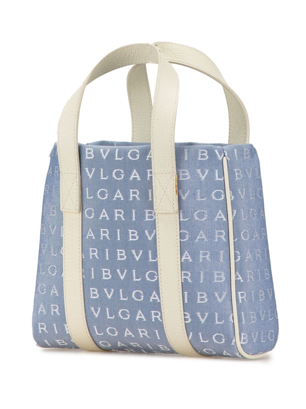 Bvlgari Pre-Owned 2010-2024 Mini Denim Logomania tote bag - Blauw