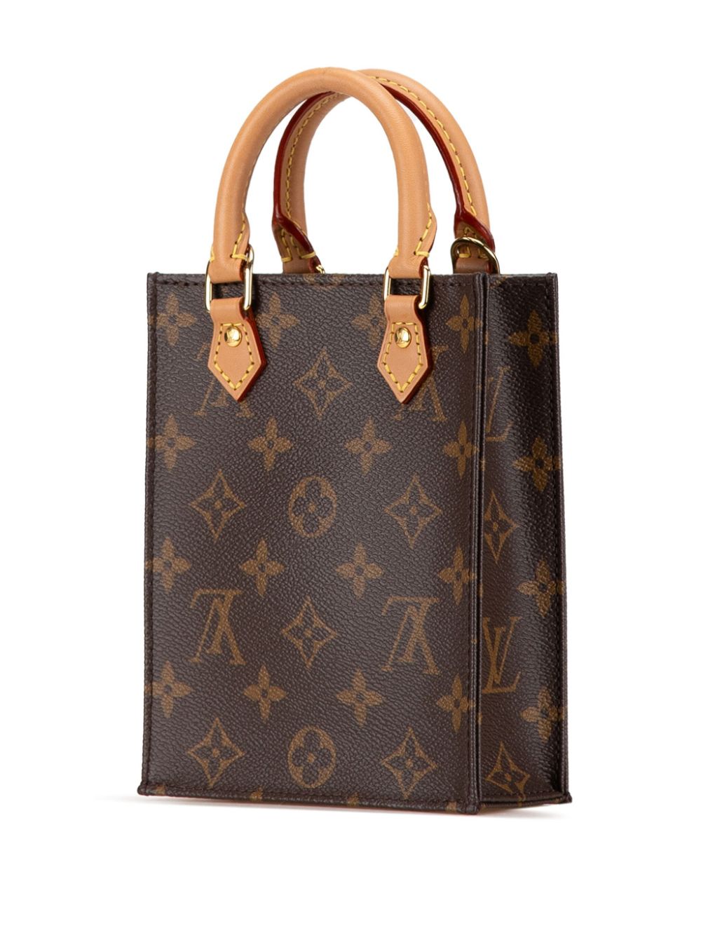 Louis Vuitton Pre-Owned 1990-2023 Monogram Petit Sac Plat satchel - Bruin