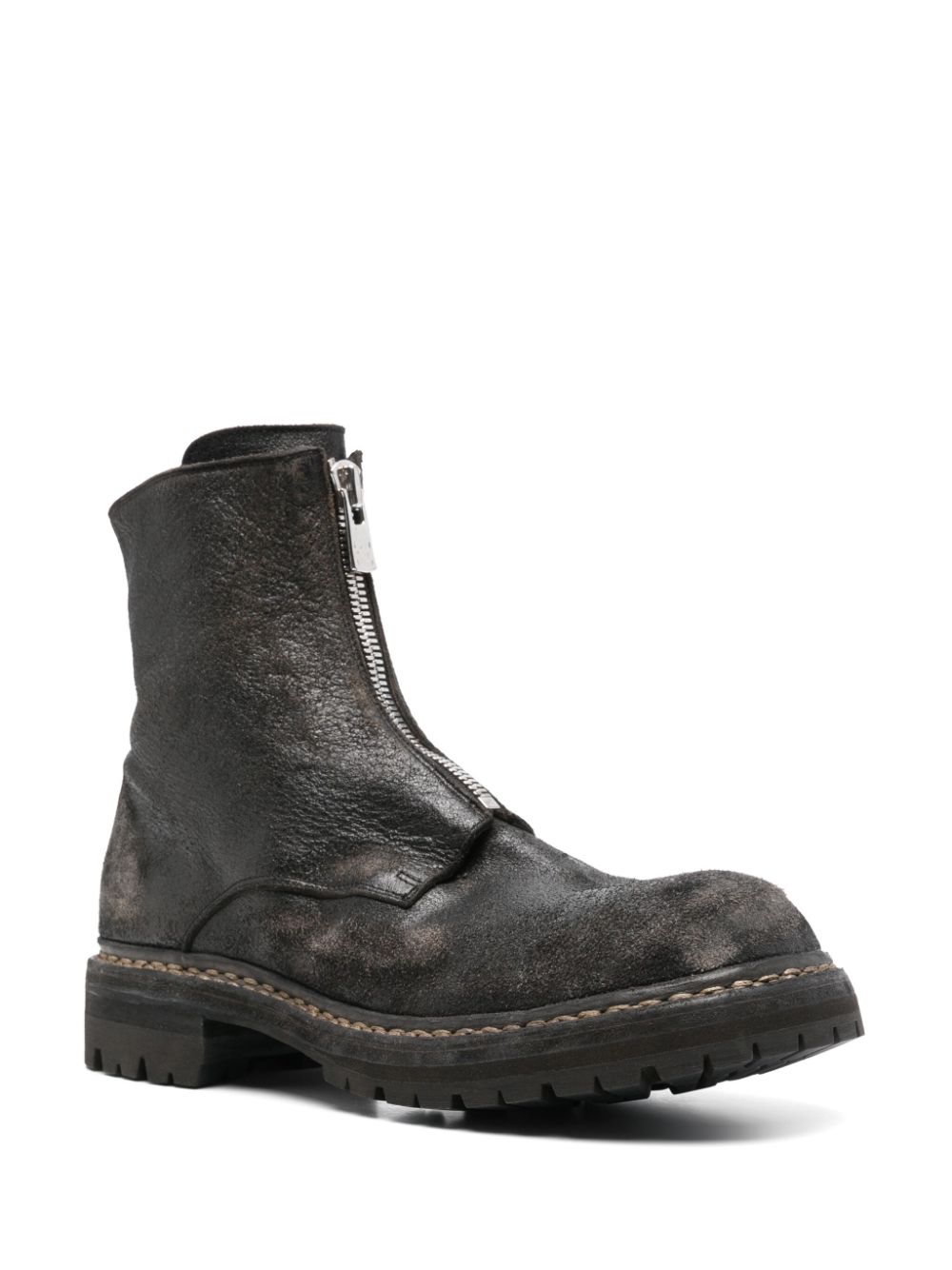 Guidi 45mm leather ankle boots - Zwart