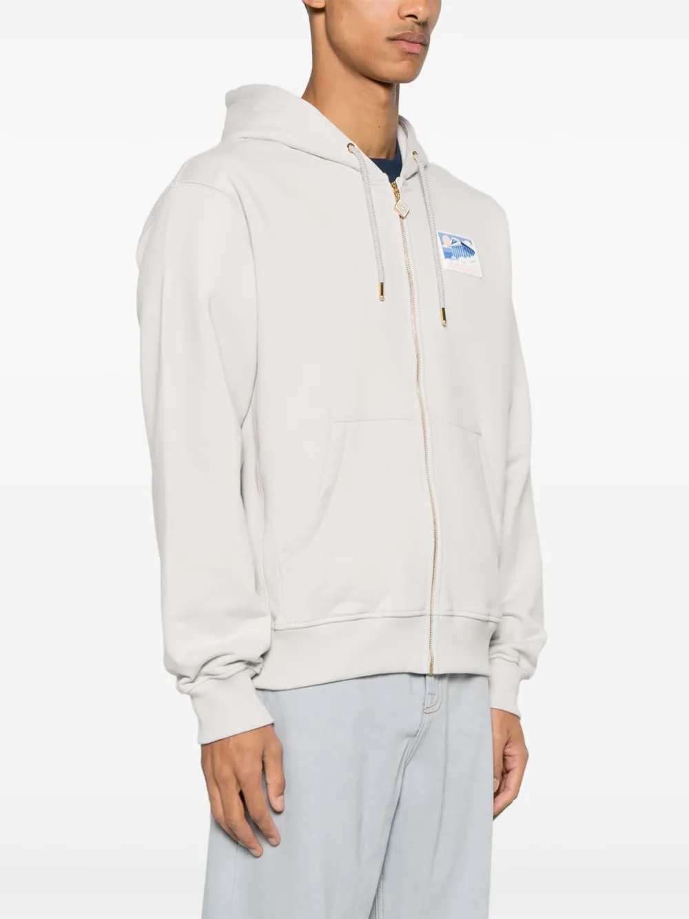 Casablanca Hoodie met logopatch Grijs