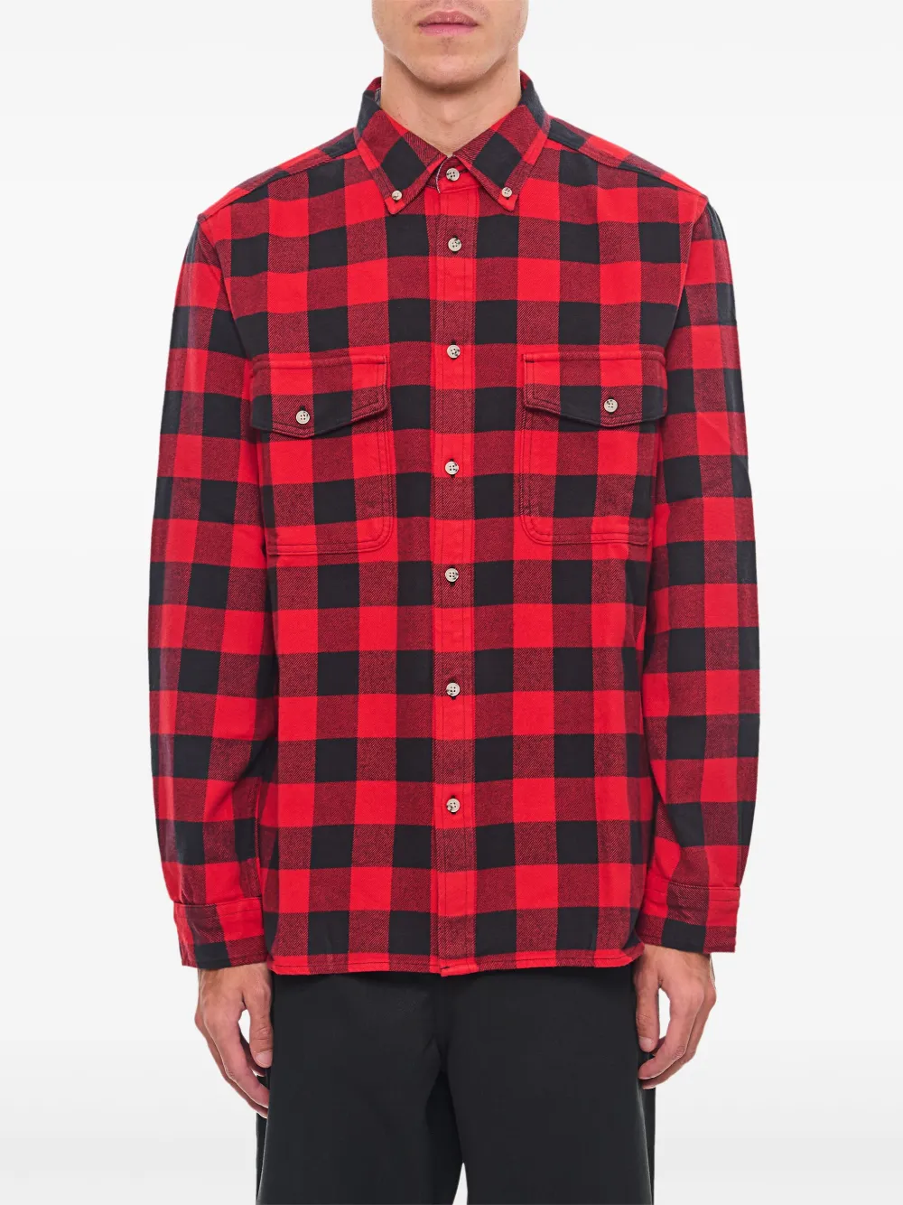 checked flannel shirt