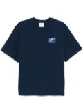 Casablanca logo-patch T-shirt - Blue