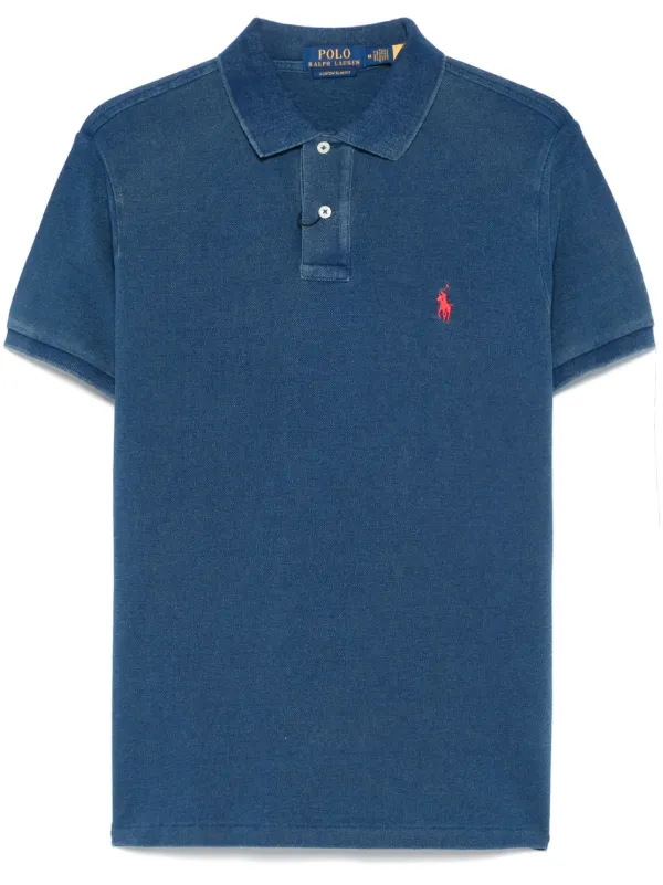 Polo Ralph Lauren Cotton Polo Shirt Blue FARFETCH ID
