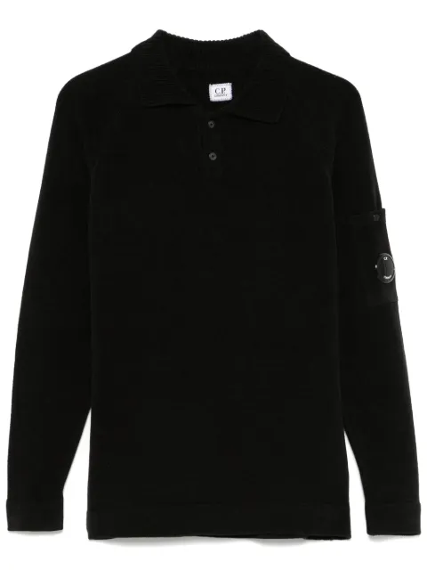 C.P. Company Lens-detailed polo sweater