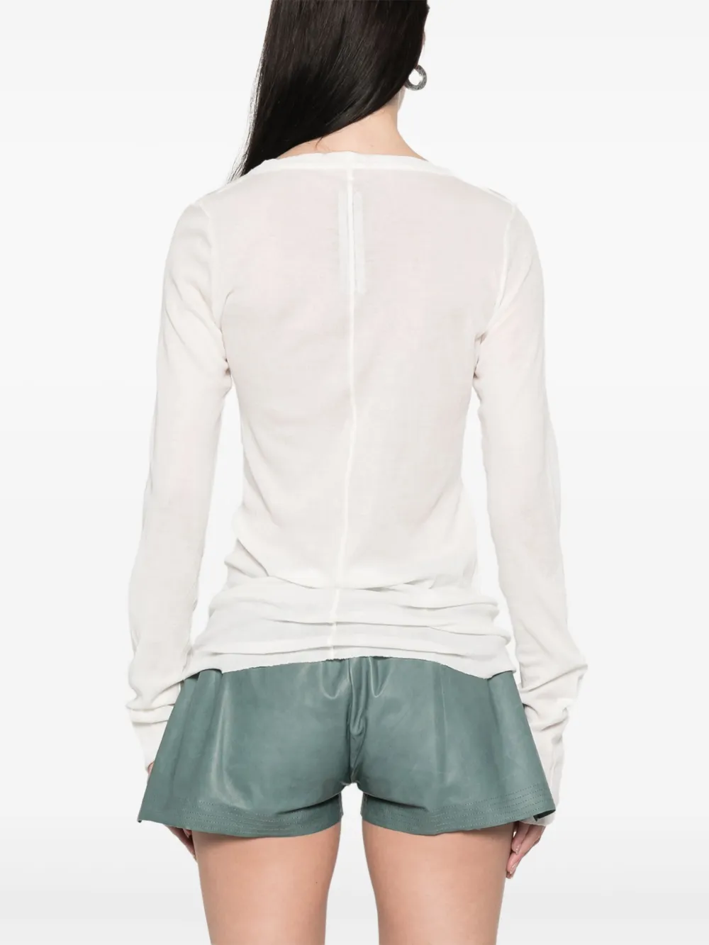 Rick Owens T-shirt met lange mouwen Wit