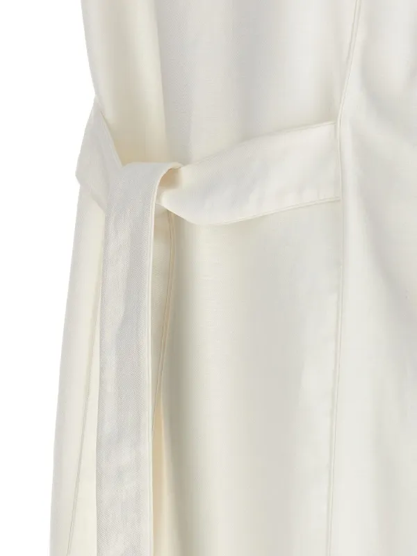 コート Max Mara SS24 'Aureo' maxi waistcoat (AUREO 001) Max Mara Aureo Maxi Waistcoat | White | FARFETCH